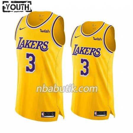 NBA Børn Trøje Los Angeles Lakers Anthony Davis 3 Nike 2019-20 Icon Edition Swingman